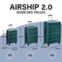 Delsey Paris - Airship 2.0 - Rigid Cabin Suitcase, Green, L - 3