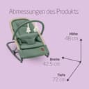 Maxi-Cosi Kori 2-in-1-Babywippe mit Spielzeugbogen, 0–2 Jahre, bis zu 15 kg, Baby Bouncer, 3 mit einer Hand einstellbare Liegepositionen, Easy-in-Gurt, leicht und kompakt, Eco Care, Beyond Green - 8