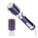 Rowenta Rotierende Warmluftbürste Brush Activ Volume & Shine, Keramikbeschichtung, 2 Bürstenköpfe, mit Schutzhülle, 3 Geschwindigkeitsstufen, Kaltstufe, rotierender Haartrockner, violett, CF9530 - 1