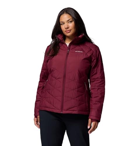 Columbia Women's Heavenly Jacket, Puffer Jacket, Rich Wine, L