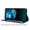 RonRun Asus ROG Phone 8 Pro Wallet Case Leather Cover with Card Holder and Stand - Magnetic Phone Case for Asus ROG Phone 8 Pro, blue - 4