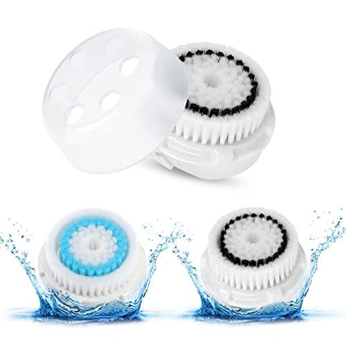2 testine di ricambio per Clarisonic, spazzola di ricambio per la pulizia del viso, testine di ricambio per Mia 2/Alpha Fit/Aria/Smart Profile/Radiance (blu)