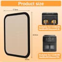 LURICO Edelstahl Spritzschutz Heißluftfritteuse für COSORI Dual Blaze TwinFry 10L/ Cosori CAF-R901-AEU 8,5L, Spritzschutz für Heißluftfritteuse für 2 Kammern Dual Zone Air fryer 8,5L（ 2er Set） - 2