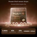 realme GT 7 5G Smartphone 12+256GB, IceSense Black, 6.78 inch Bildschirm, 120Hz Display, 7000mAh Akku, 50MP 2X Kamera, MediaTek Dimensity 9400e Chipset, IP69 - 6