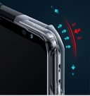 GIOPUEY Funda Compatible con ASUS ROG Phone 9 Pro, Carcasa Dura de PC + TPU Suave, Alta Transparencia, Funda Transparente, Airbag Anticaídas, Sin Amarilleo - Black - 6