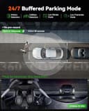 VANTRUE E360 ACE 5.2K Dash Cam Panoramic, 3 Channel Dashcam Wide Angle 210°, Dash Camera 1944P+1944P+1080P Front Rear inside, STARVIS 2, Night Vision, 5G WiFi GPS, HDR, 24H Parking Mode, Support 512GB - 6