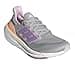 adidas Ultraboost Light, Scarpe da Ginnastica Donna, Grigio Violet Fusion Acid Orange, 45 1/3 EU - 3