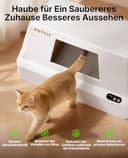 PETKIT Purobot Crystal Duo Selbstreinigende Katzentoilette mit Kamera, AI-Gesundheitsüberwachung, Geruchskontrolle, Offenes Design für große Katzen, Geeignet für Kristallkatzenstreu - 7