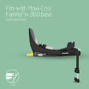 Maxi-Cosi Pearl 360 i-Size, Baby Car Seat, 3 Months-4 Years (61-105 cm), 360 Car Seat Swivel, One-Hand Rotation, ClimaFlow, Easy-in Harness, G-Cell Side Impact Protection, Authentic Black - 8