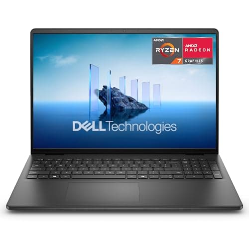 Dell 16 Laptop DC16255 16" 2K (1920x1200) Display, AMD Ryzen 7 250, AMD Radeon Grafica, 16GB DDR5 RAM, 1TB SSD, Windows 11 Home, Tastiera QWERTY IT Retroilluminata, Carbon Black
