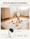 Dr.Care VistaView Baby Monitor WiFi Con Sostegno, 5”1080P Schermo Diviso & 2K/3MP Telecamera, APP Mobile, 5000mAh Batteria, HD Visione Notturna, Allarmi Pianto e Movimento, Audio Bidirezionale, 390m - 5