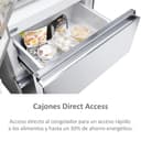 Haier FD 70 Series 5 HFR5719EWMG - Frigorífico Puerta Francesa, Dispensador Agua, Cajones Direct Access, Circular AirFlow, Motor Inverter, My Zone, Total No Frost, 70x190 cm, 444L, Luz LED, Inox - 7