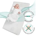 roba Lettino Co-sleeping safe asleep 3 in 1, 45 x 90 cm, Altezza Regolabile, Set Completto con Culla, Inserto, Barriera in Tessuto e Ruote con Freni, Legno Laccato Bianco - 10