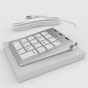 Alcey Teclado Numérico USB con Combo de Concentrador USB para iMac, macbook Air, MacBook Pro, Mac Mini, PCs y Laptops - 8