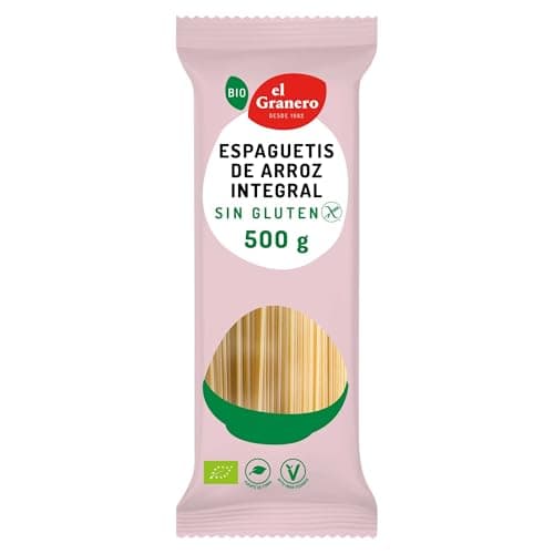 El Granero Integral - Espaguetis de Arroz Integral Sin Gluten BIO - 500 g - Alto Contenido en Nutrientes - Propiedades Digestivas - Sensación de Saciedad - Aptos para Veganos