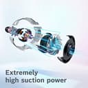 Bosch Unlimited Serie | 8 - Rechargeable Cordless Vacuum Cleaner for Multiple Surfaces with Two Exchangeable Bosch Power For All Battery Packs, Quick Charger and Accessories, in White - 7