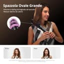 CrazyMar Spazzola Ad Aria Calda,7 in 1 Air Styler&Spazzola Asciugacapelli,110000 RPM Phon Capelli,Ferro Arricciacapelli,Piastra per Capelli,per lo Volumizzazione,Arricciatura e Lisciatura - 7