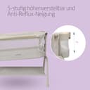 Maxi Cosi Iora² Baby Stubenbett, 0–6 kg (9 kg), Klappbares und Leichtes Beistellbett Baby, 5 cm CloudCore-Matratze, 5 Höhenstufen, 2 Leichtgängige Rollen, Easy Slide, Elegance Beige - 4