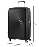 American Tourister Soundbox - Spinner L Expandible Maleta, 77 cm, 97/110 L, Negro (Bass Black) - 11