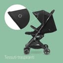 Maxi-Cosi Lara2 Passeggino Leggero per Bambini 0 - 4 anni, 0 - 22 kg, Passeggino da Viaggio Pieghevole Chiusura Compatta, Reclinabile 3 Posizioni, Tessuti Traspiranti, 2 Cestelli, Essential Black - 4