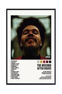 Theissen The Weeknd After Hours Poster Album cover poster - Matte poster da parete Frameless Gift 11 x 17 inch(28cm x 43cm) - 1