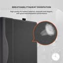 Custodia protettiva per Lenovo Thinkpad X1 Carbon Gen9 Gen10 Gen11 da 14 pollici (non per Gen12), Lenovo Thinkpad X1 Yoga Gen6 Gen7 Gen8, custodia protettiva separabile in pelle sintetica (grigio - 5