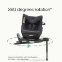 Bugaboo Owl by Nuna Isofix Car Seat from Birth to 4 Years, 0-18 kg, 360 Degrees Rotation, Rear and Front Facing, Group 0+/1, Ultimate Comfort and Safety, Black - 3