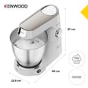 Kenwood Titanium Chef Baker XL, Kitchen Machine with K-Whisk, Stand Mixer with Kneading Hook, Whisk and 5L Bowl, KVL65.001WH, Power 1400W, White - 5