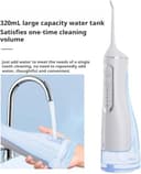 Hydropulse Pro – Portable Water Flosser with 4 Modes, Water Flossers for Teeth Cordless Oral Irrigator Dental Water Jet Electric Tooth Flosser with 320ML Water Tank, Rechargeable Teeth Cleaner (Black) - 5