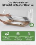 PETKIT Purobot Crystal Duo Selbstreinigende Katzentoilette mit Kamera, AI-Gesundheitsüberwachung, Geruchskontrolle, Offenes Design für große Katzen, Geeignet für Kristallkatzenstreu - 3