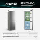 Hisense RB3K330SAIC - Frigorifero Combinato Total No Frost, Inox, 185x60cm, Classe C, 330L, Grande capacità, Ridotta profondità, Deep Freeze, Metal Tech Cooling, WiFi, Silenzioso, Motore Inverter - 2