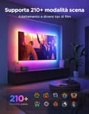 Govee Luci LED Retroilluminazione TV 2 Ritagliabili Su Misura, Striscia RGBWIC 4,4m per TV 32-70 Pollici, 210+ Scene, Sincrono Musica, App, Compatibile Matter, DIY - 5