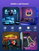 Govee Neon Rope Light 2, RGBIC Neon Strisica LED 5m con Mappatura delle Forme, Compatibile con SmartThings, Matter, Alexa e Google Assistant, DIY Effetto luce, per la decorazione della parete, Bianco - 6