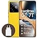 realme GT 7T 5G Smartphone,12+512GB, Batería de 7000 mAh,Carga de 120W,Procesador Dimensity 8400-MAX,IMX896 50MP Cámara,AI Planner,Pantalla Pro-Esports de 6000 nits,IP69,Amarillo,Exclusivo de Amazon - 1