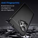 Vavies Case for Realme GT 6/for Realme GT 6T/for Realme GT Neo6/for Realme GT Neo6 SE Carbon Fiber Case Slim Soft TPU Case Shock-Absorption Protective Shockproof Phone Cover for Realme GT 6 Black - 7