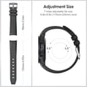 REBANDACE Strap for Omega x Swatch MoonSwatch Watch 20mm,No Gap Soft Silicone Omega X Swatch Moonswatch Speedmaster Replacement Strap,Curved Moonswatch Swatch strap for Men Women (Black white line) - 6