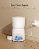 Faroro 4L Distributore Automatico Cibo Gatti, Dispenser Cibo Gatti e Cani con Ciotola in Acciaio Inox, Funzione Timer, Da 1 a 6 Pasti al Giorno - 5