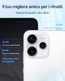 OPPO Reno15 5G Smartphone Sbloccato, 8+512GB, Ritratto Telefoto Vibe 3.5x, Display AMOLED 6.59" HDR10+, Batteria 6500mAh, Snapdragon 7 Gen 4, IP69, Aurora White (Include Caricatore 80W SUPERVOOC) - 3