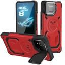 HARUINO für Asus ROG Phone 8 Pro Hülle, ROG Phone 8 Case Handyhülle mit Ständer Klappbarer Lens Cover, Militär Heavy Duty TPU Silikon Schutzhülle Anti-Drop Stoßfest Bumper Cover, Blau - 1