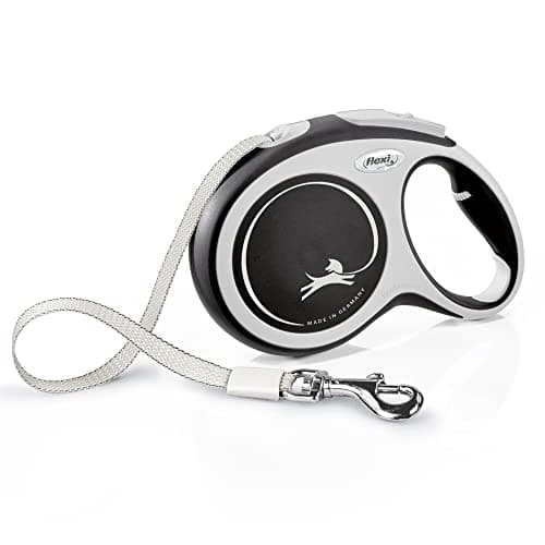 Flexi® Comfort L Cinta 8 m Negro, Correa Extensible para Perros hasta máx. 50 kg