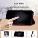 JayModCase Funda para OPPO Realme GT Neo6 SE 5G, PU Piel Flip Carcasa con [Realme GT Neo6 SE 5G Protector de Pantalla] Cierre magnético Soporte Plegable Tarjetas y Cartera (Rojo) - 5