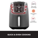 Ninja Air Fryer MAX, 5.2L, 6-in-1, Uses No Oil, Air Fry, Max Crisp, Roast, Bake, Reheat, Dehydrate, Family Size, Digital, Cook From Frozen, Non-Stick, Dishwasher Safe Basket, Grey & Black, AF160UK - 5