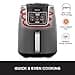 Ninja Air Fryer MAX, 5.2L, 6-in-1, Uses No Oil, Air Fry, Max Crisp, Roast, Bake, Reheat, Dehydrate, Family Size, Digital, Cook From Frozen, Non-Stick, Dishwasher Safe Basket, Grey & Black, AF160UK - 5