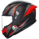 AGV K6 S Slashcut Integralhelm Schwarz/Grau/Rot Premium Motorradhelm leicht mit Pinlock & Kommunikationsvorbereitung L - 4