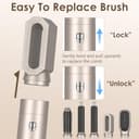 Journeyside Spazzola Ad Aria Calda 5 in 1,1000W Spazzola Asciugacapelli, Hair Air Styler Set con 3 Temperature, Spazzola Modellante Ad Aria Per Capelli Ricci, Volumizzante, Lisciante, Asciugare - 8