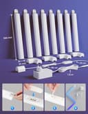 Lepro WL1 AI Smart Luci Natale Interno,SYNC Music e RGBIC DIY per LED Gaming Room,Retroilluminazione TV,LED Light Bars Funziona con Alexa/Google Assistant,Progettista Illuminazione AI Personalizzato - 6