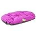 Ferplast Cuccia Cane Relax, Cuscino per cani di taglia piccola, Cuccia Gatto, Tappetino per cucce e auto -Lavabile - in Cotone con Soffice Imbottitura, 55 x 36 cm. Viola - 1