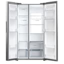 Haier HSW79F18ANMM American Style Fridge Freezer SBS 90 Series 7, Silver, A Rated - 3