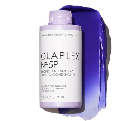 Olaplex No 5P Blonde Enhancer Acondicionador Tonificante Morado, Repara, Hidrata y Ilumina Todo Cabello Rubio, Aclarado y Gris, Sin Sulfatos Ni Parabenos Ni Siliconas, 250 ml