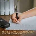 Wordsworth and Black Ballpoint Pen Set - Atemberaubender Luxus-Stift aus Bambus Schwarzholz, Goldfinish, nachfüllbar, bester Kugelschreiber für Männer & Frauen - 4